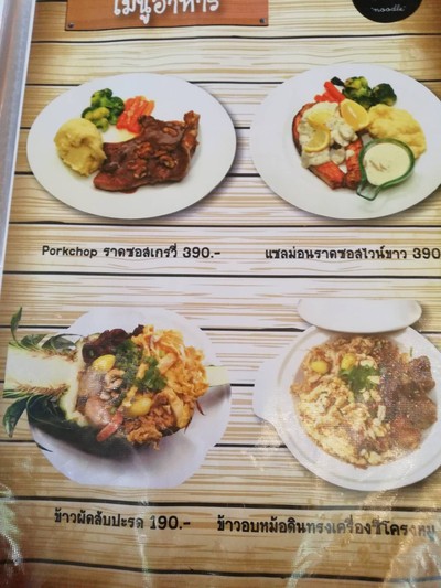 ป้ายราคาหรือสมุดเมนู
