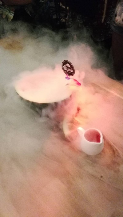 Water Melon liquid nitrogen ice cream