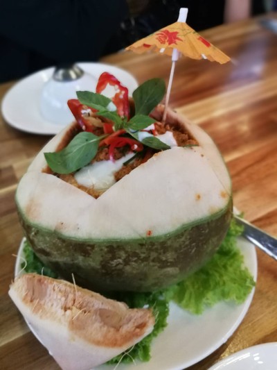 ห่อหมกทะเลมะพร้าวอ่อน