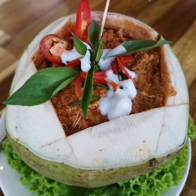 ห่อหมกทะเลมะพร้าวอ่อน