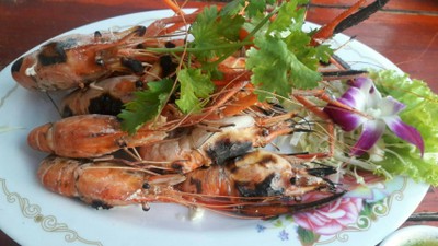 กุ้งเผา