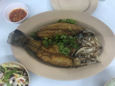 ปลากระพงทอดน้ำปลา