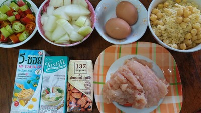 วิธีทำ หลนถั่วลูกไก่อกไก่สับ วิธีทำ หลนถั่วลูกไก่อกไก่สับ