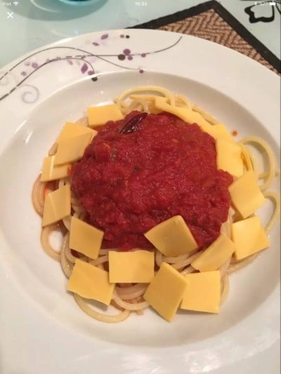 อาหารตุรกี Domates Soslu Makarna ซอสพาสต้า อาหารตุรกี Domates Soslu Makarna ซอสพาสต้า