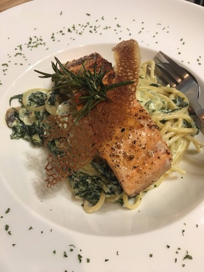 สปาเกตตี้ผักโขม 4 Cheeses