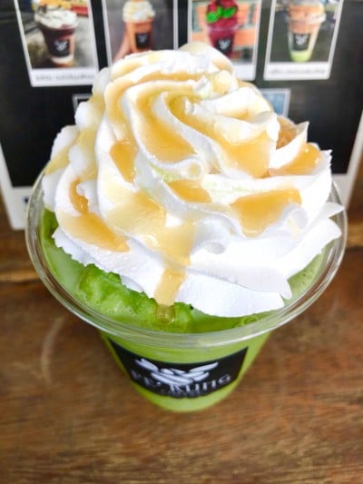 ชาเขียวมัทฉะปั่น+วิปปิ้ง 60-