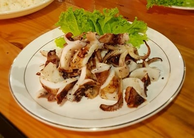 ปลาหมึกย่าง