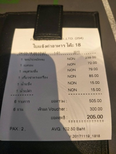 ป้ายราคาหรือสมุดเมนู
