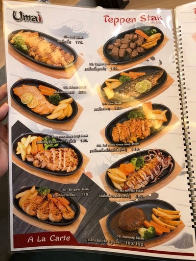 ป้ายราคาหรือสมุดเมนู