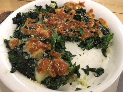 ผักโขมอบชีส