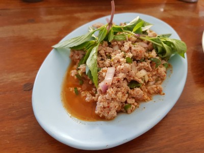 เมนูของร้าน ส้มตำหน้าอำเภอ