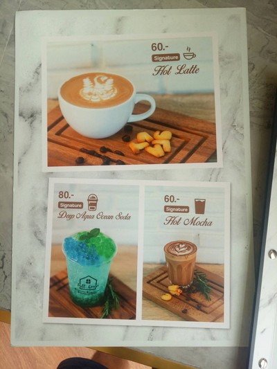 ป้ายราคาหรือสมุดเมนู