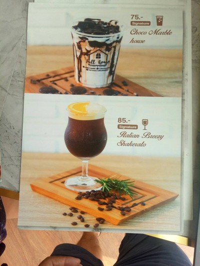 ป้ายราคาหรือสมุดเมนู