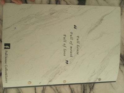 ป้ายราคาหรือสมุดเมนู