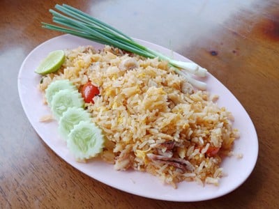 เมนูของร้าน กุ๊กมันทะเล
