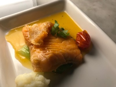 Norwegian Salmon With Passion Fruit Sauce