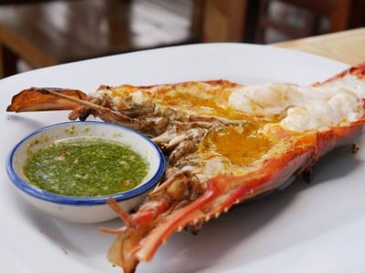 เมนูของร้าน บ้านชิดกรุง กุ้งเผา