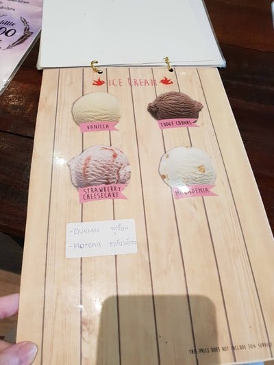 ป้ายราคาหรือสมุดเมนู