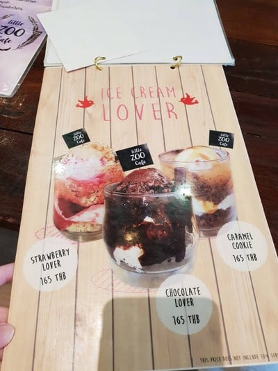 ป้ายราคาหรือสมุดเมนู