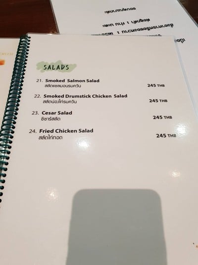 ป้ายราคาหรือสมุดเมนู