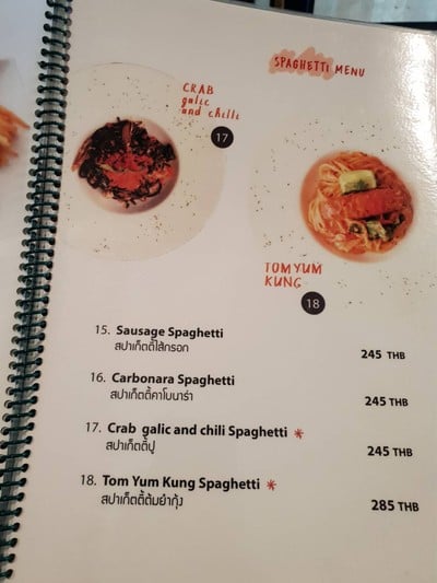 ป้ายราคาหรือสมุดเมนู