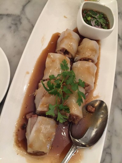 ก๋วยเตี๋ยวหลอดสอดไส้หมูปิ้ง