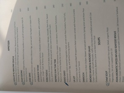 ป้ายราคาหรือสมุดเมนู