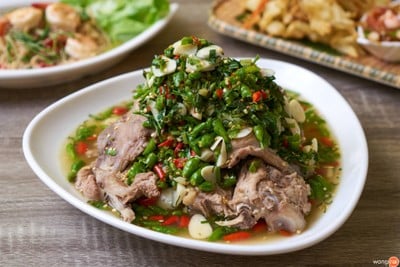 เมนูของร้าน ตำหลาย ปิ่นเกล้า
