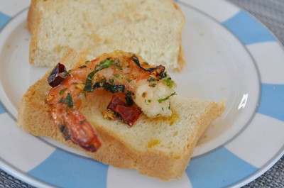 กุ้งผัดสไตล์สเปน