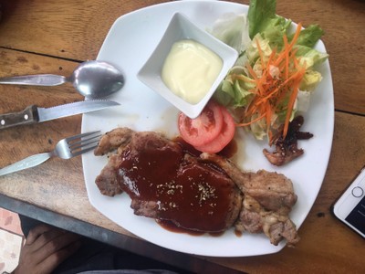 สเต็กเนื้อสันนอก