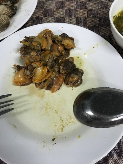 หอยแครงลวก