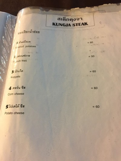 ป้ายราคาหรือสมุดเมนู