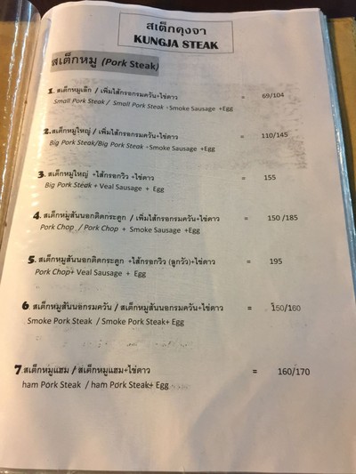 ป้ายราคาหรือสมุดเมนู