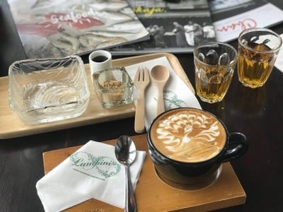 เมนูของร้าน ร้านกาแฟลุมพินี จันทบุรี