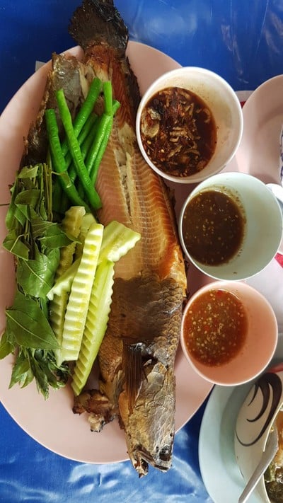 ปลาช่อนเผา