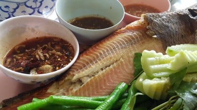 ปลาช่อนเผา