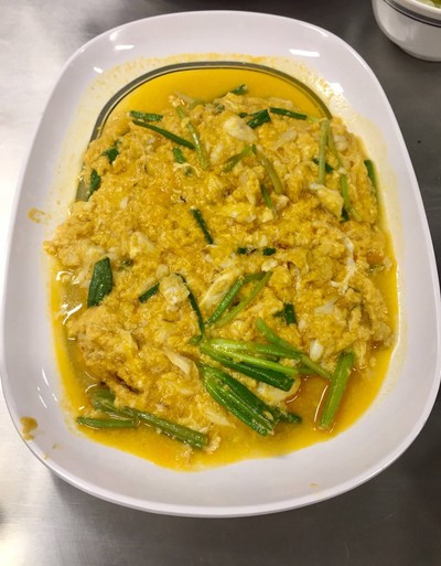 เนื้อปูผัดผงกะหรี่