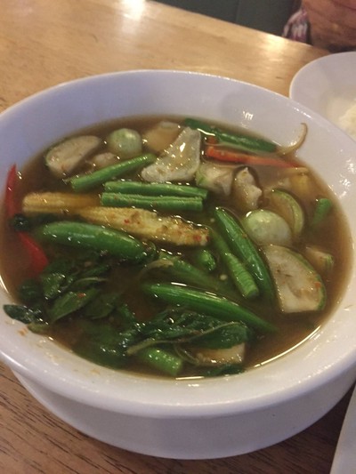 แกงป่าลูกชิ้นปลากราย