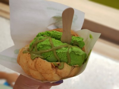Melon Pan - Matcha Green Tea