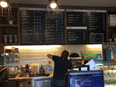 ป้ายราคาหรือสมุดเมนู