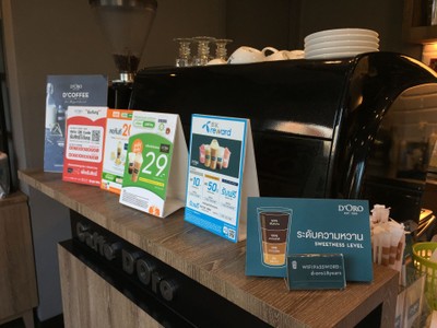 ป้ายราคาหรือสมุดเมนู