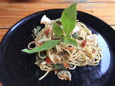 สปาเก็ตตี้ผัดขี้เมาทะเล