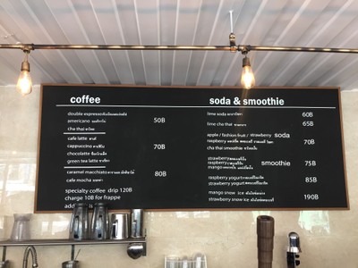 ป้ายราคาหรือสมุดเมนู