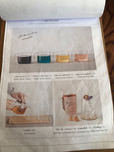 ป้ายราคาหรือสมุดเมนู