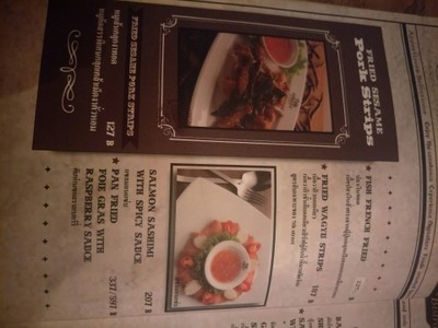 ป้ายราคาหรือสมุดเมนู