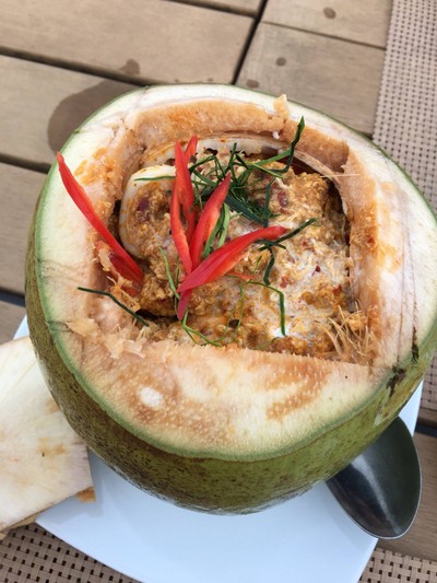ห่อหมกมะพร้าวอ่อนทะเล