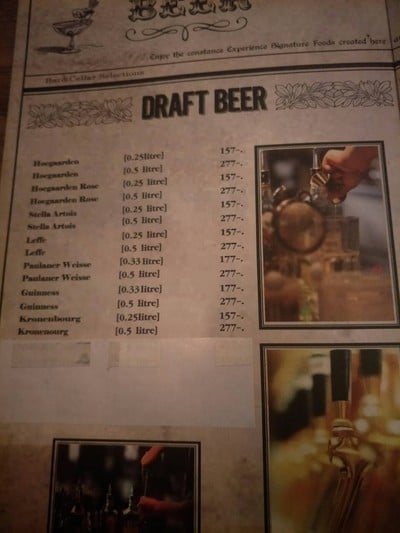 ป้ายราคาหรือสมุดเมนู