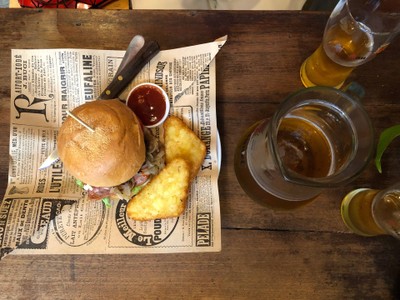 Very Cheesy Pork Burger