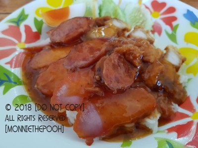 ข้าวหมูแดงหมูกรอบ