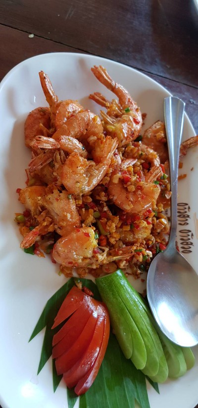 กุ้งผัดพริกเกลือ